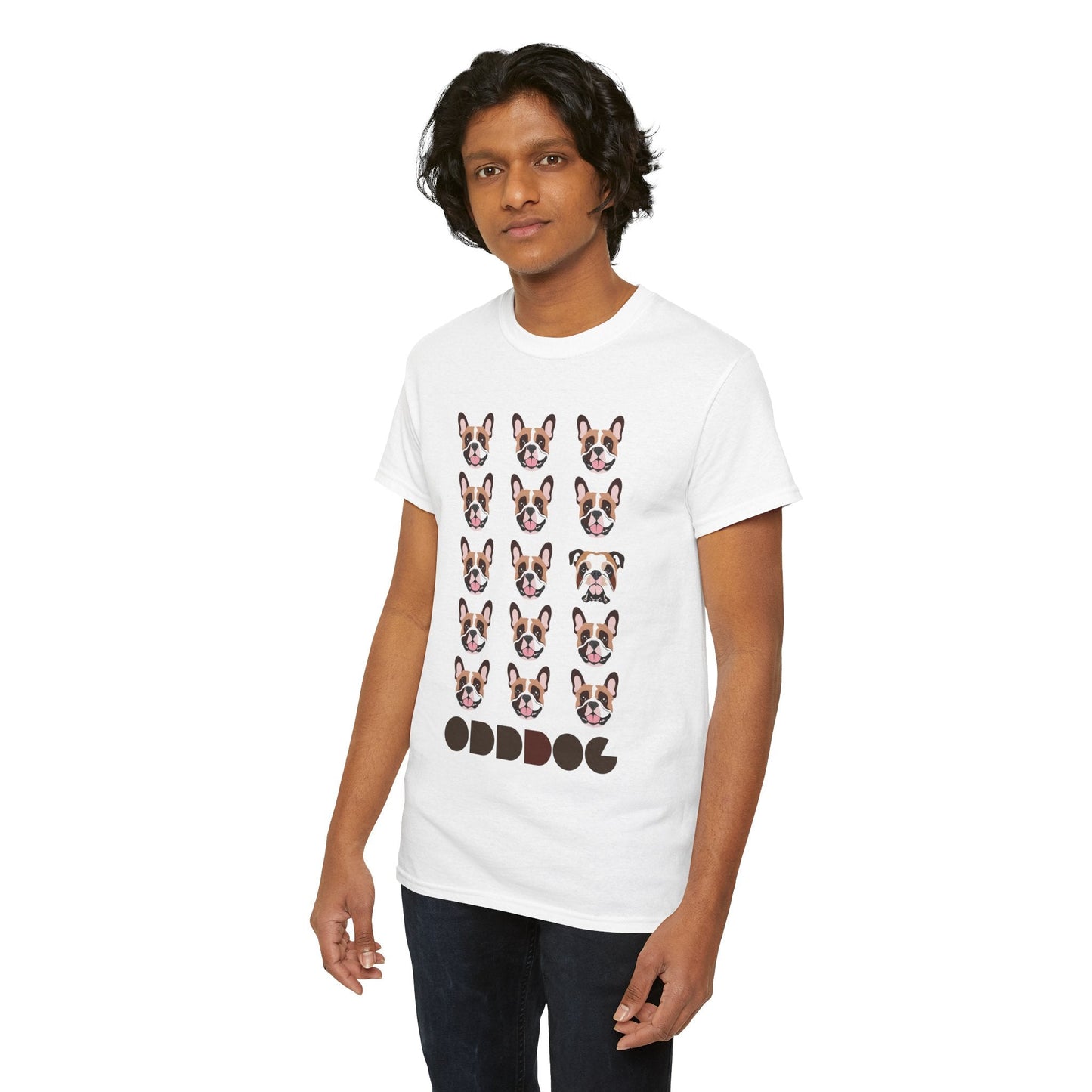 ODD as the French - Unisex Heavy Cotton Tee - ODDDOG