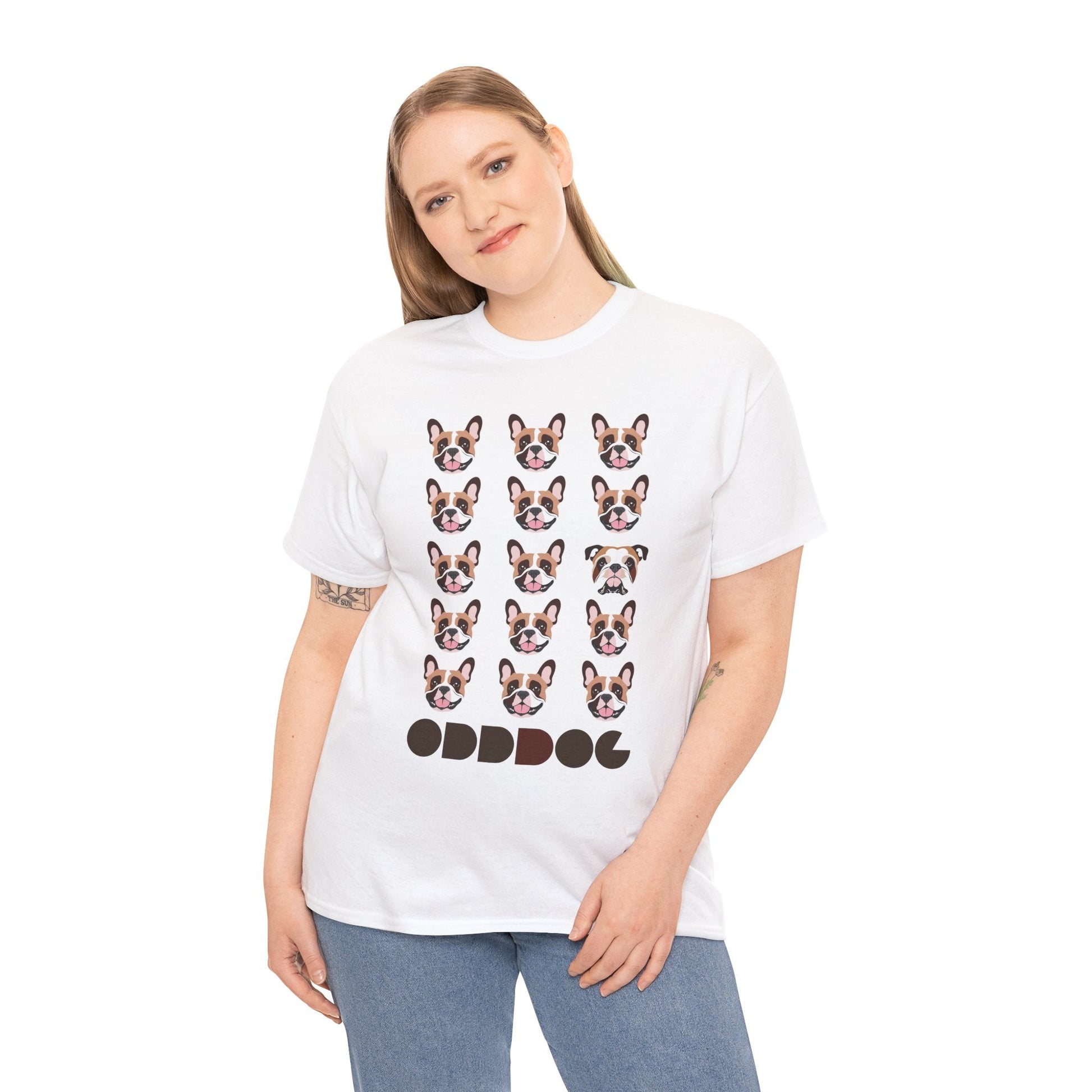 ODD as the French - Unisex Heavy Cotton Tee - ODDDOG