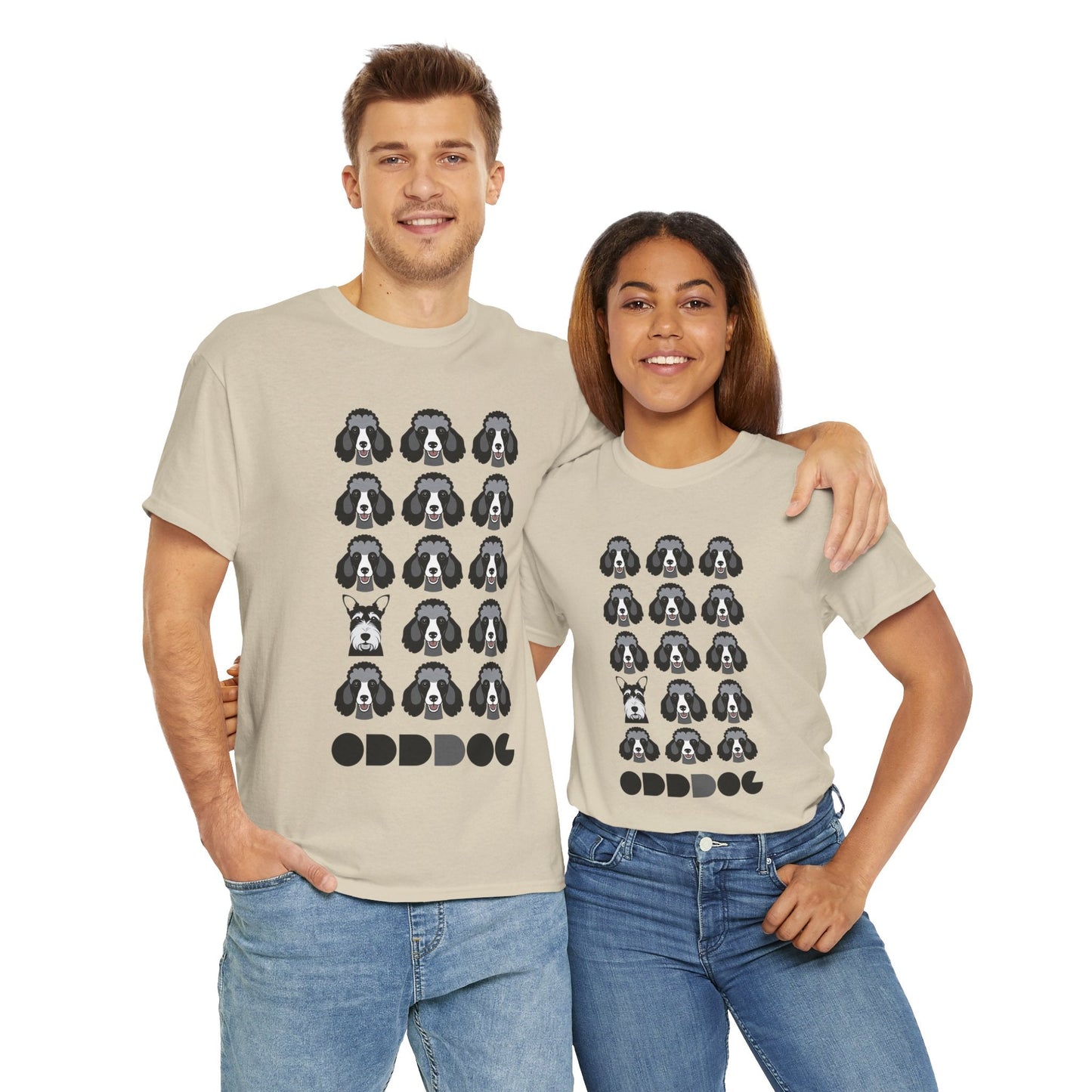 PoODDle - Unisex Heavy Cotton T-Shirt - ODDDOG